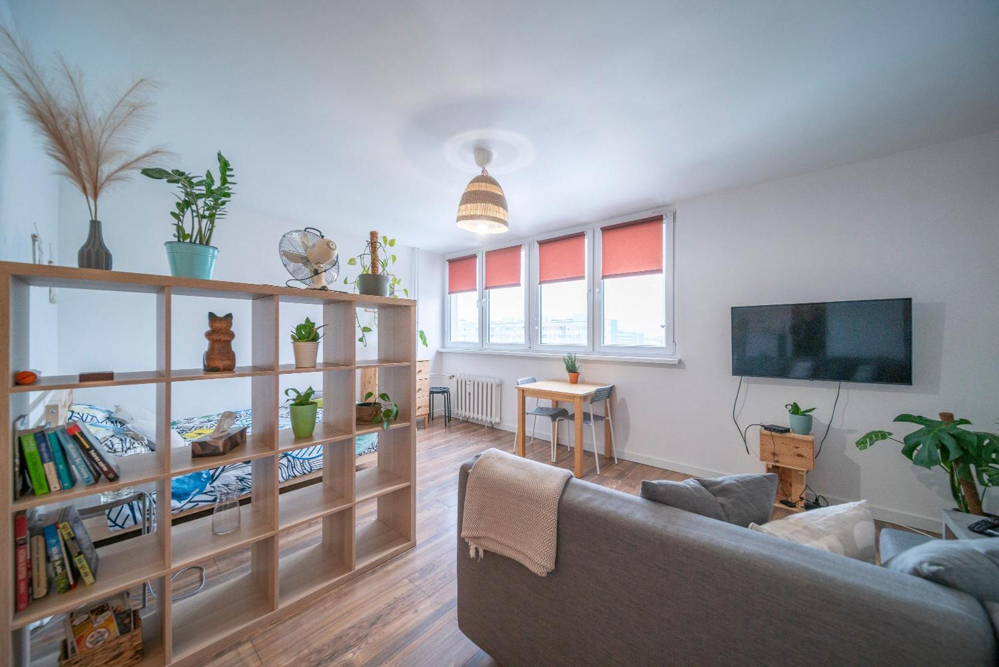 10Th Floor Studio In The City Center Of Wroclaw Daire Dış mekan fotoğraf