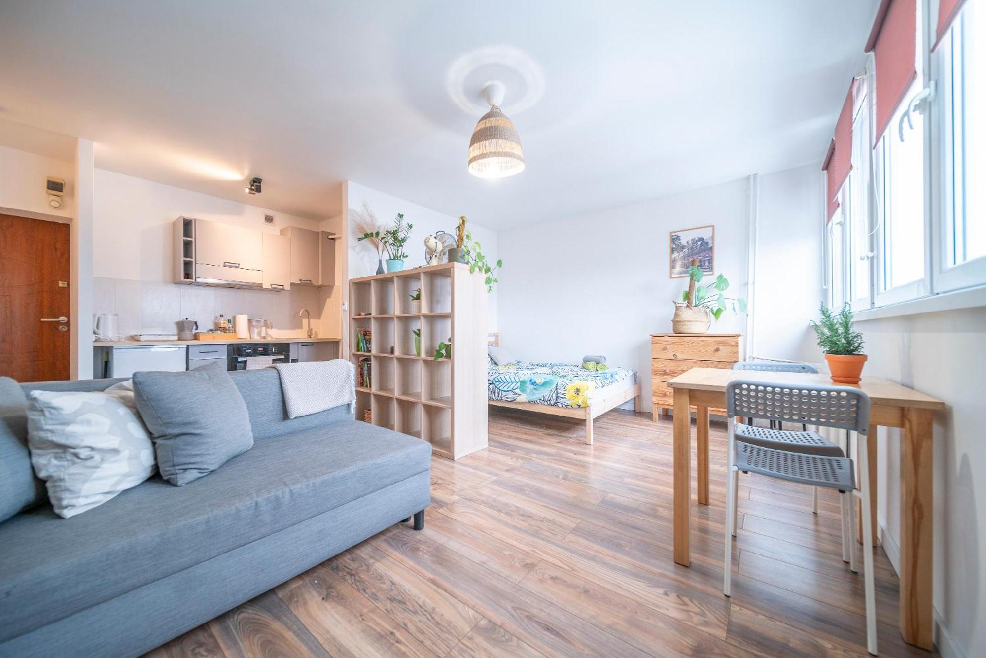 10Th Floor Studio In The City Center Of Wroclaw Daire Dış mekan fotoğraf
