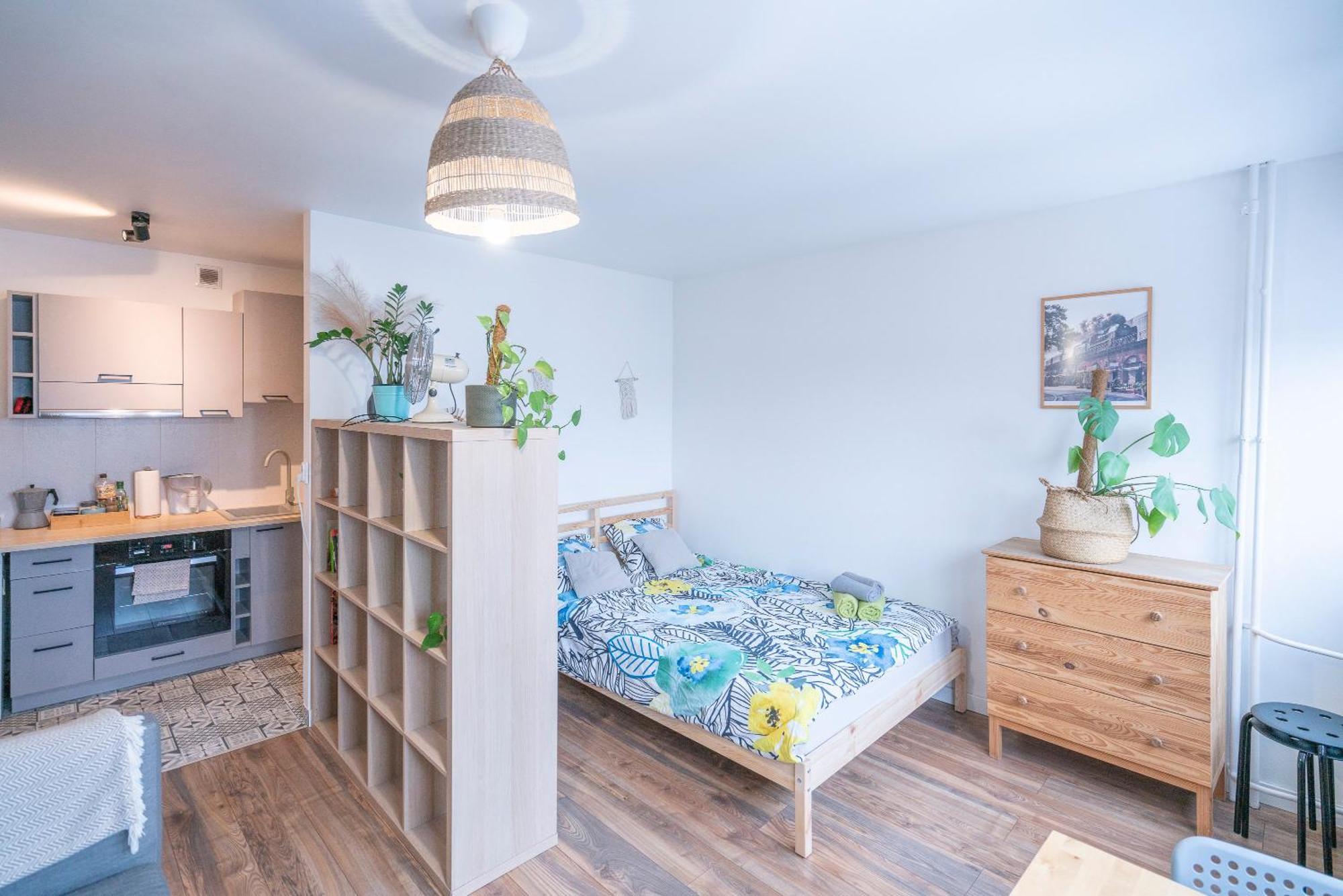 10Th Floor Studio In The City Center Of Wroclaw Daire Dış mekan fotoğraf